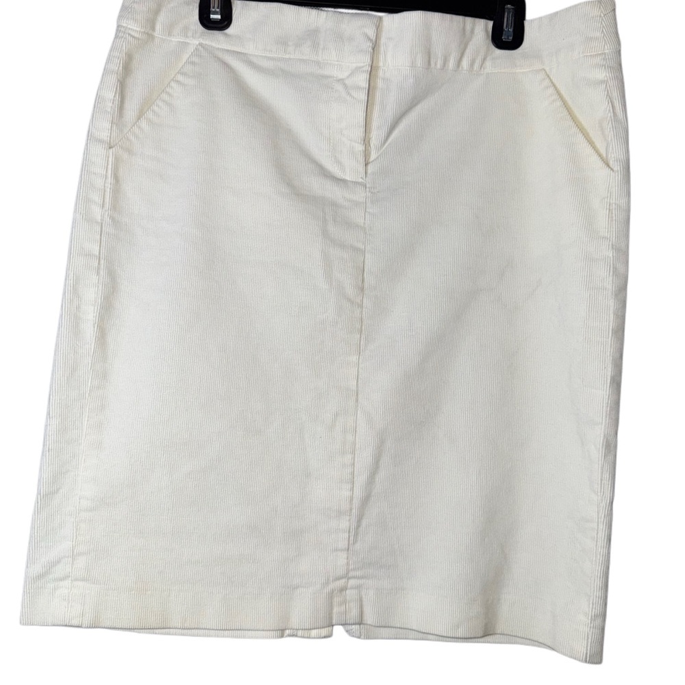 J. Crew Off-White Cotton Skirt